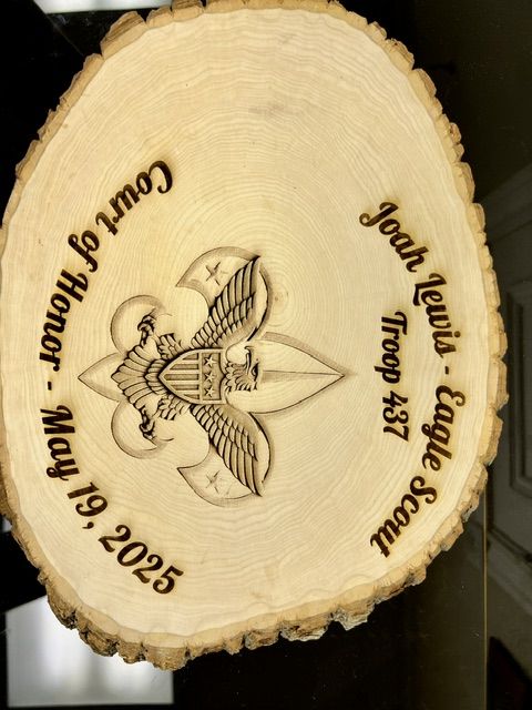 Eagle Scout Court of Honor Plaque