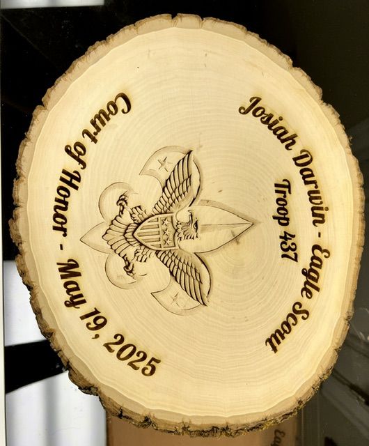 Eagle Scout Court of Honor Plaque
