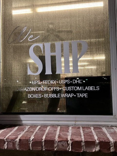 Pony Xpress — Window Lettering