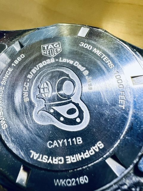 TAG Heuer Watch — Custom Engraving